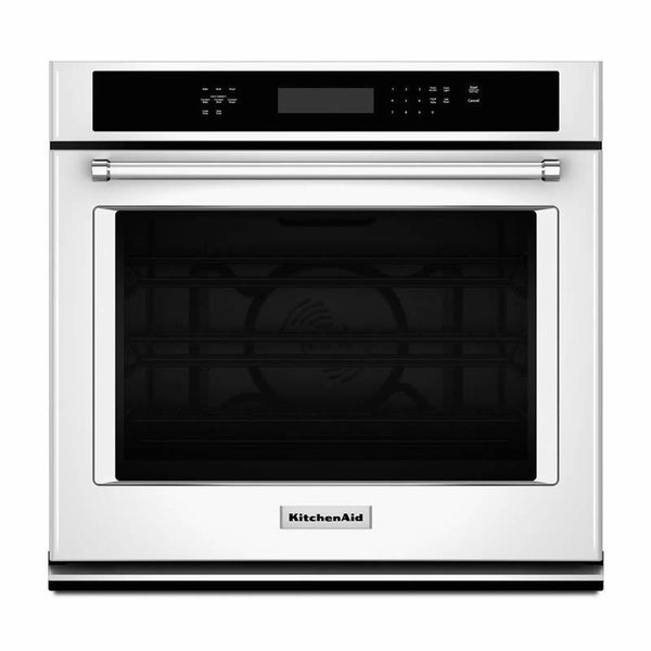 KitchenAid 27-inch, 4.3 cu. ft. Built-in Single Wall Oven with Convection KOSE507EWH IMAGE 1
