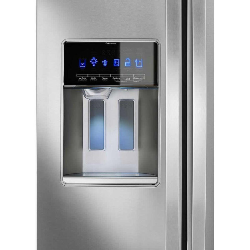 Whirlpool 36-inch, 22.6 cu. ft. Counter-Depth Side-by-Side Refrigerator with Ice and Water WRS973CIDM IMAGE 2