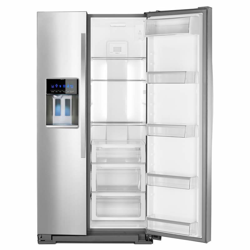 Whirlpool 36-inch, 22.6 cu. ft. Counter-Depth Side-by-Side Refrigerator with Ice and Water WRS973CIDM IMAGE 3