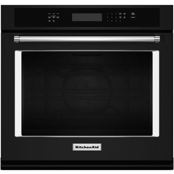 KitchenAid 27-inch, 4.3 cu. ft. Built-in Single Wall Oven with Convection KOSE507EBL IMAGE 1
