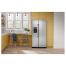 GE 36-inch, 25.3 cu. ft. Side-by-Side Refrigerator with Water and Ice Dispenser GSS25GYPFSGSS25GYPFS