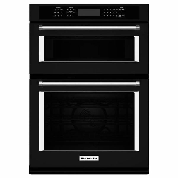 KitchenAid 27-inch, 4.3 cu. ft. Built-in Combination Wall Oven with Convection KOCE507EBL IMAGE 1