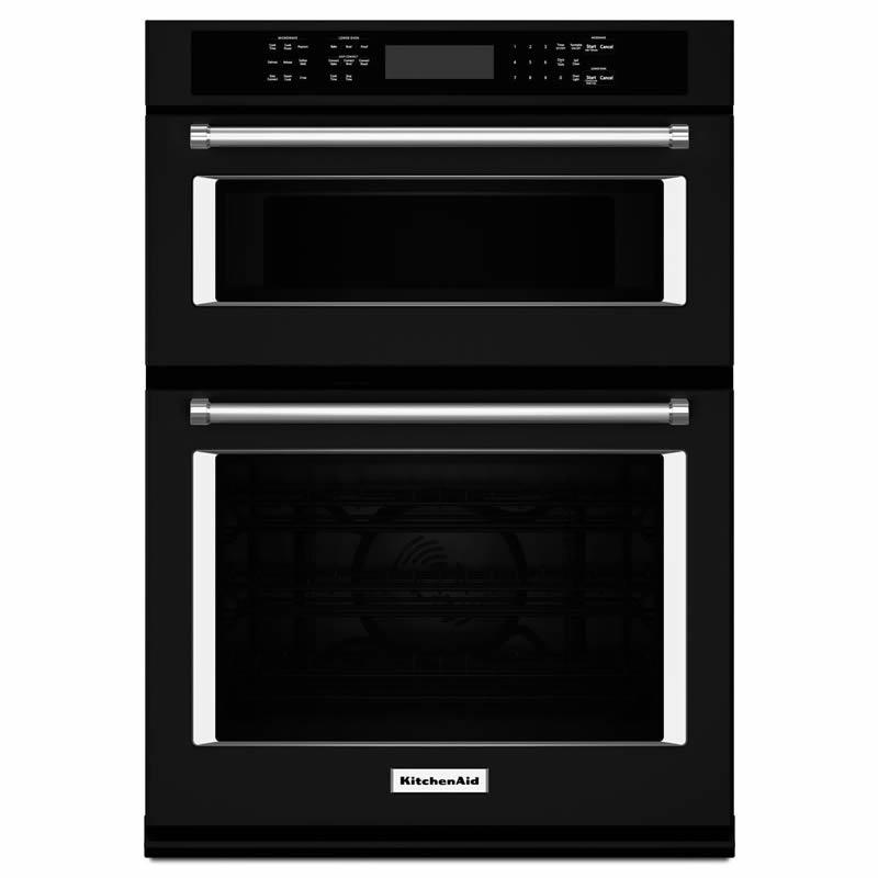 KitchenAid 27-inch, 4.3 cu. ft. Built-in Combination Wall Oven with Convection KOCE507EBL IMAGE 1