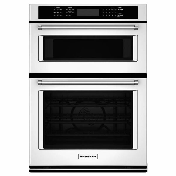 KitchenAid 27-inch, 4.3 cu. ft. Built-in Combination Wall Oven with Convection KOCE507EWH IMAGE 1