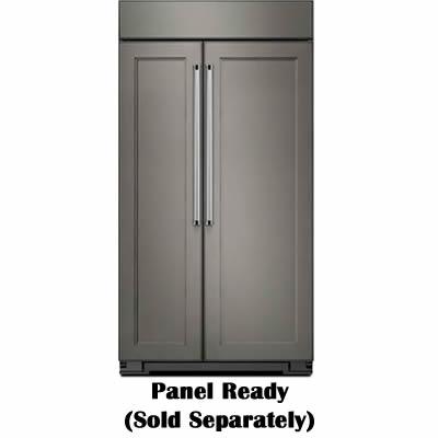 KitchenAid 43-inch, 25.5 cu. ft. Side-by-Side Built-in Refrigerator with Interior Ice Maker KBSN602EPA IMAGE 1