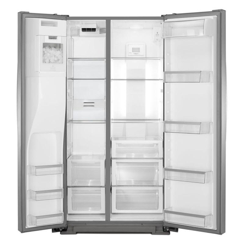 Whirlpool 36-inch, 19.9 cu. ft. Counter-Depth Side-by-Side Refrigerator with Ice and Water WRS970CIDM IMAGE 2