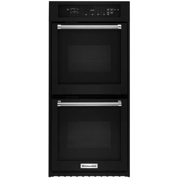 KitchenAid 24-inch, 6.2 cu. ft. Built-in Double Wall Oven with Convection KODC304EBL IMAGE 1