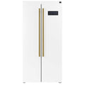 Forno 33-inch, 15.6 cu.ft. Freestanding Side-by-Side Refrigerator with LED Display on Door FFRBI1805-33WHT