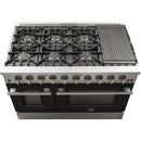 Forno Galiano Alta Qualita 48-inch Freestanding Gas Range with Convection Technology FFSGS6244-48BLK