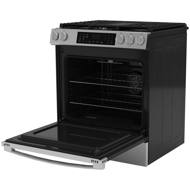 GE 30-inch Slide-in Gas Range with WiFi GGS600AVFS