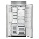 KitchenAid 36-inch, 20.8 cu.ft. Built-in Side-by-Side Refrigerator with Water and Ice Dispensing System KBSD606ESS