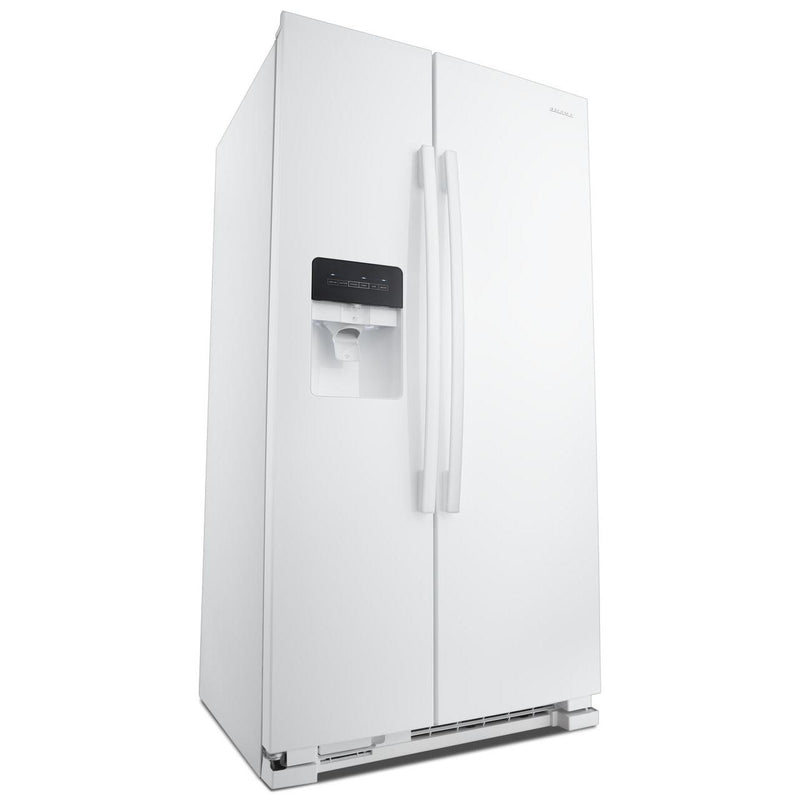 Amana 36-inch, 25 cu.ft. Freestanding side-by-side refrigerator with Water and Ice Dispensing System ASI2575GRW