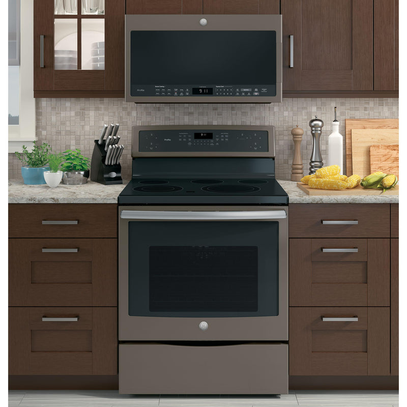 GE Profile 30-inch Freestanding Electric Range with Convection Technology PB911EJES IMAGE 9