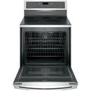 GE Profile 30-inch Freestanding Electric Range with Convection Technology PB911SJSS IMAGE 2