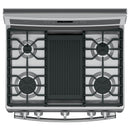 GE Profile 30-inch Freestanding Gas Range with Convection Technology PGB911ZEJSS IMAGE 2