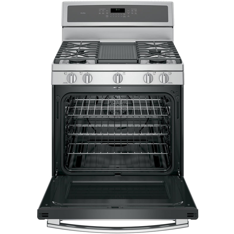 GE Profile 30-inch Freestanding Gas Range with Convection Technology PGB911ZEJSS IMAGE 7