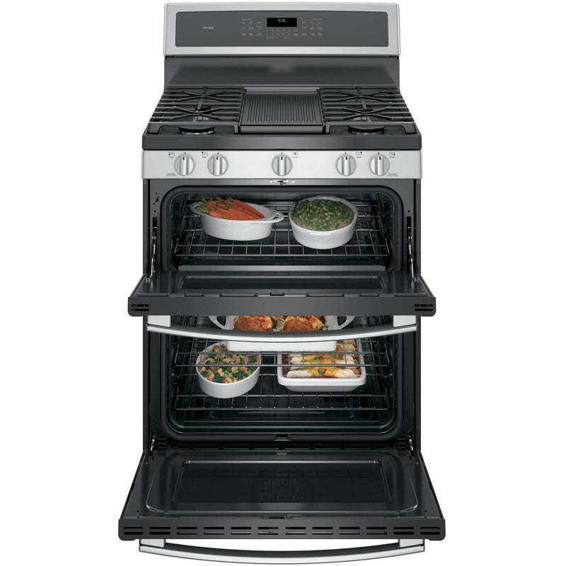 GE Profile 30-inch Free-Standing Gas Range with Convection Technology PGB960SEJSS IMAGE 2