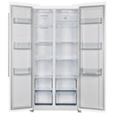 Forno 33-inch, 15.6 cu.ft. Freestanding Side-by-Side Refrigerator with LED Display on Door FFRBI1805-33WHT