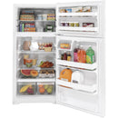 GE 16.6 cu. ft. Top Freezer Refrigerator with recessed handle GPE17CTNRWWGPE17CTNRWW