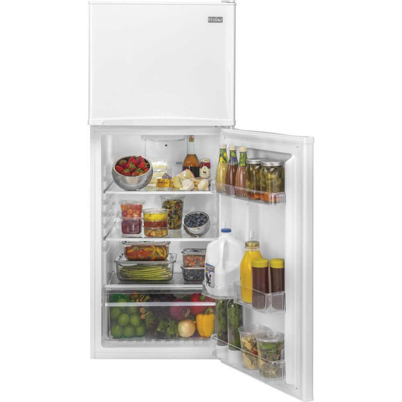 Haier 24-inch, 11.58 cu. ft. Top Freezer Refrigerator HA12TG21SW IMAGE 4