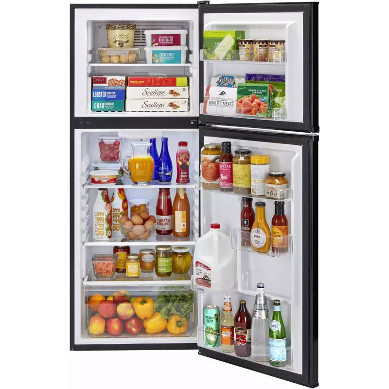 Haier 24-inch, 11.58 cu. ft. Top Freezer Refrigerator HA12TG21SB IMAGE 2