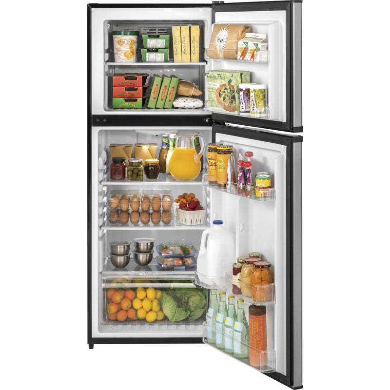 Haier 24-inch, 11.5 cu. ft. Top Freezer Refrigerator HA12TG21SS IMAGE 3