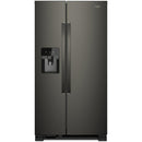 Whirlpool 36-inch, 24.5 cu. ft. Side-by-Side Freestanding Refrigerator with Exterior Ice and Water Dispenser with EveryDrop™ Water Filtration WRS555SIHV