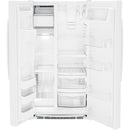 GE 36-inch 25.3 cu.ft. Freestanding Side-by-Side Refrigerator with LED Lighting GSE25GGPWWGSE25GGPWW