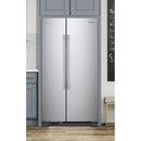 Whirlpool 36-inch, 25.1 cu.ft. Freestanding Side-by-Side Refrigerator WRSA15SNHZ
