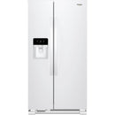 Whirlpool 36-inch, 24.55 cu. ft. Side-By-Side Refrigerator (White) (WRS325SDHW)