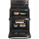 GE Profile 30-inch Freestanding Electric Range with Wi-Fi Connectivity PB965BPTS