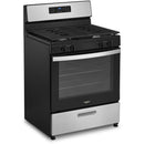 Whirlpool 30-inch Freestanding Gas Range (Stainless Steel) (WFG320M0MS)