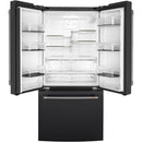 Caf? 33-inch, 18.6 cu. ft. Counter-Depth French 3-Door Refrigerator (Matte Black/Brushed Stainless) CWE19SP3ND1 (CWE19SP3ND1)