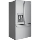 GE Profile 36-inch, 22.2 cu.ft. Counter-Depth French 3-Door Refrigerator with Keurig® K-Cup® Brewing System PYE22PSKSS