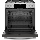 GE Profile 30-inch Slide-In Gas Range with Convection Technology PGS930SELSS