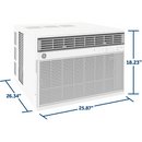 GE® 18,000 BTU Smart Electronic Window Air Conditioner for Extra-Large Rooms up to 1000 sq. ft. (AWCS18WWF)