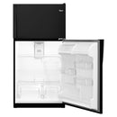 Whirlpool 33-inch, 20.5 cu.ft. Freestanding Top Freezer Refrigerator with Flexi-Side™ Bin WRT311FZDB (Black)WRT311FZDB