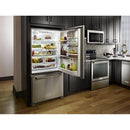 KitchenAid 33-inch, 22.1 cu. ft. Bottom Freezer Refrigerator KRBR102ESS