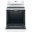 GE 30-inch Freestanding Electric Range with Self-Clean Oven JB645DK (White)JB645DKWW
