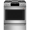 Caf? 30-inch Slide-in Gas Range with Convection Technology CGS700P2MS1CGS700P2MS1