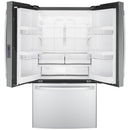 GE 36-inch, 23.1 cu.ft. Counter-Depth French 3-Door Refrigerator with Interior Ice Maker GWE23GYNFSGWE23GYNFS