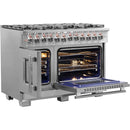 Forno Capriasca 48-inch Freestanding Dual Fuel Range FFSGS6387-48FFSGS638748