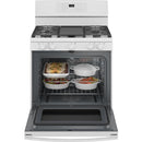 GE 30-inch Freestanding Gas Range with Convection Technology JGB735DPWWJGB735DPWW