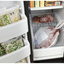 GE 33-inch 23 cu.ft. Freestanding Side-by-Side Refrigerator with LED Lighting GSE23GGPWWGSE23GGPWW