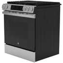 GE 30-inch Slide-in Gas Range with Convection Technology GGS60LAVFS