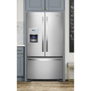 Whirlpool 36-inch, 19.7 cu. ft. Counter-Depth French 3-Door Refrigerator WRF550CDHZ