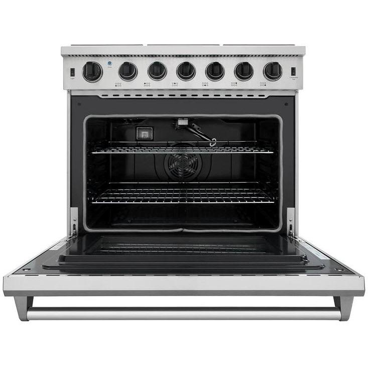 (LRG3601U) Thor Kitchen 36-inch Freestanding Gas Range with Convection Technology LRG3601U