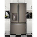GE Profile 36-inch, 27.8 cu. ft. French 3-Door Refrigerator with Ice and Water PFE28KMKESPFE28KMKES