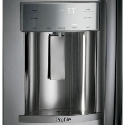 GE Profile 42-inch, 24.3 cu. ft. Side-by-Side Refrigerator with Ice and Water PSB42YSKSS IMAGE 2