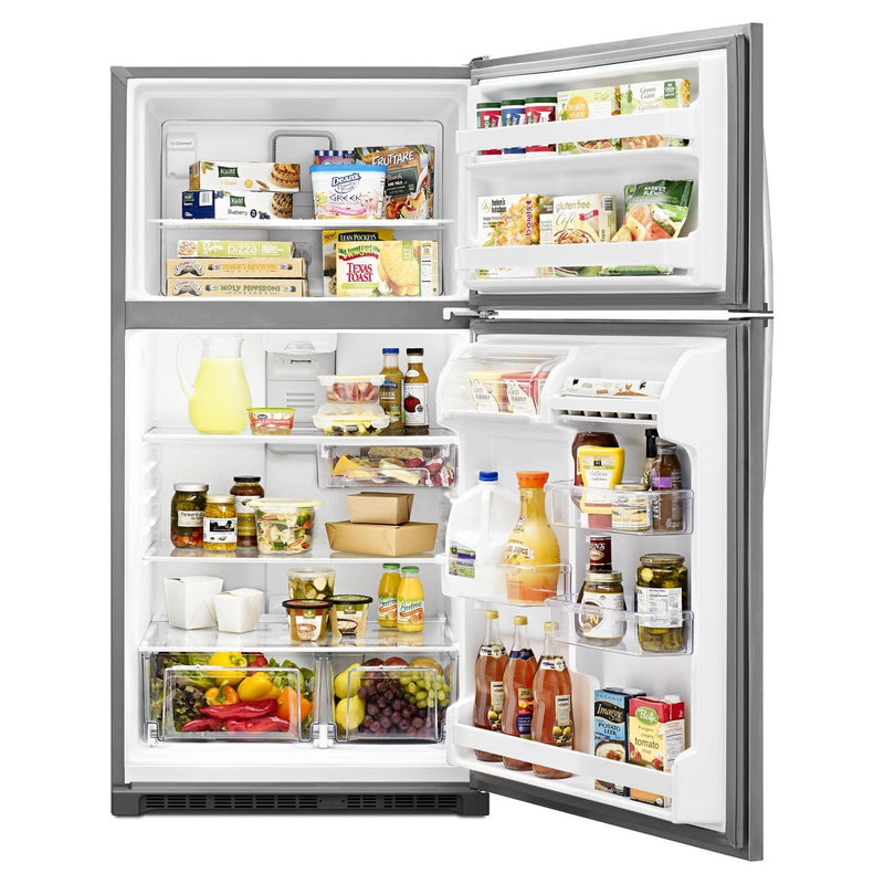 Whirlpool 33-inch, 20.5 cu.ft. Freestanding Top Freezer Refrigerator with Flexi-Side™ Bin WRT311FZDZ